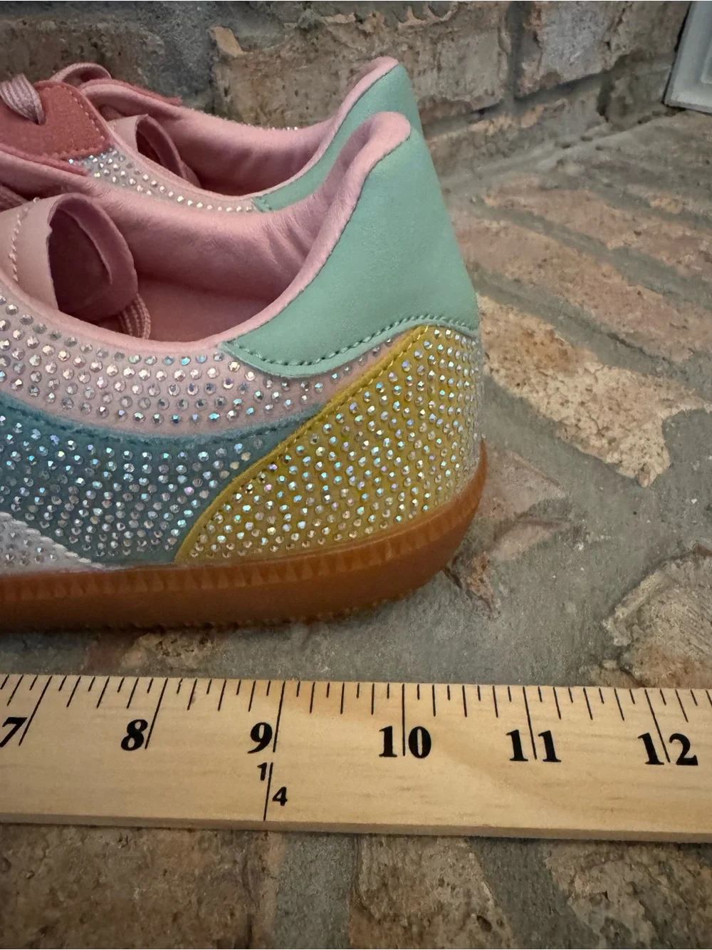 Berness Sparkle Pastel Athletic Sneakers - Pink, Teal & Mint Size 10